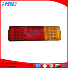 Rectangular vermelho-âmbar LED Trailer Turn, Stop e luz da cauda